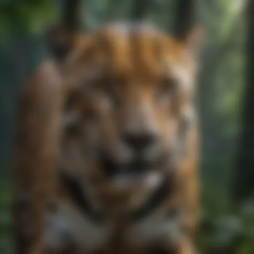 Majestic Jaguar in Amazon Rainforest