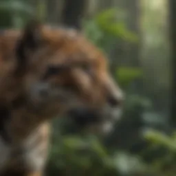 Majestic Jaguar in Rainforest