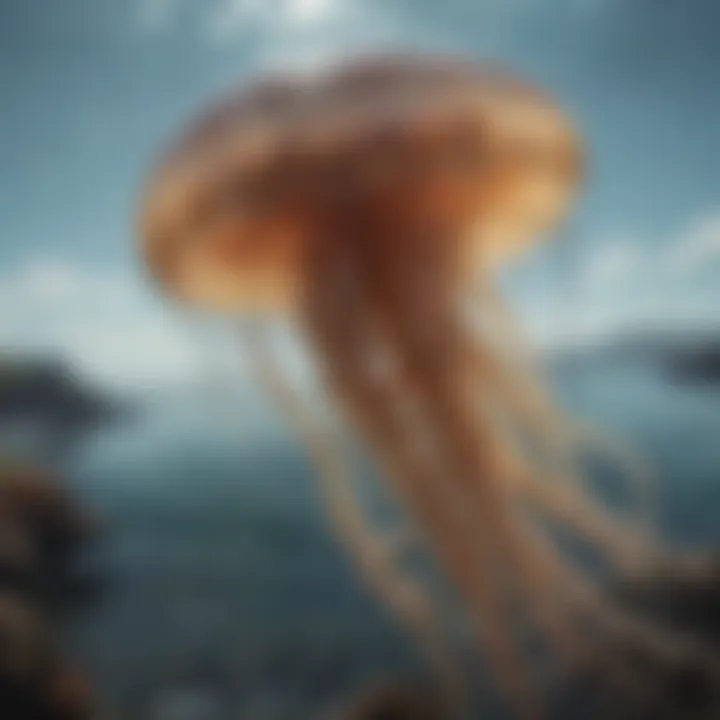 Majestic Jellyfish Dancing in Coastal Currents