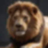 Majestic lion plastic play animal
