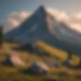 Majestic Mountain Peak in Montana