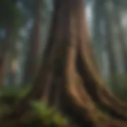 Majestic Redwood Trees embracing the Pacific Northwest landscape