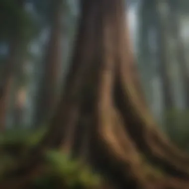 Majestic Redwood Trees embracing the Pacific Northwest landscape