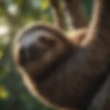 Majestic Sloth Resting in Canopy
