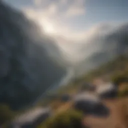 Majestic Spanish Mountains Covered in Fog