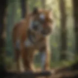 Majestic Tiger Roaming Through the Forest