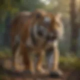 Majestic Tiger Roaming in the Wild