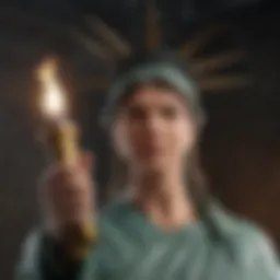 Iconic Torch of Liberty