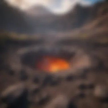 Majestic Volcanic Crater Majestic Volcanic Crater in Hawaii