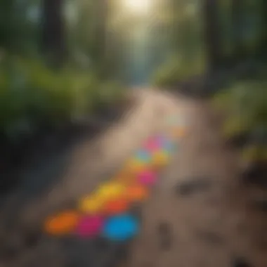 A colorful chart illustrating carbon footprints