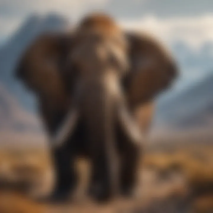 A thoughtful representation of ethical discussions around de-extinction, featuring contrasting viewpoints