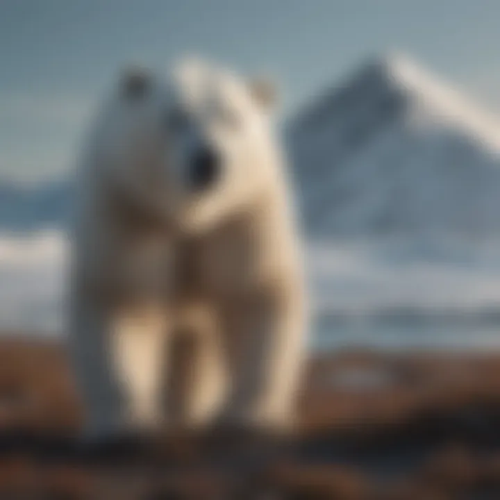 Infographic illustrating the impact of climate change on polar bear habitats