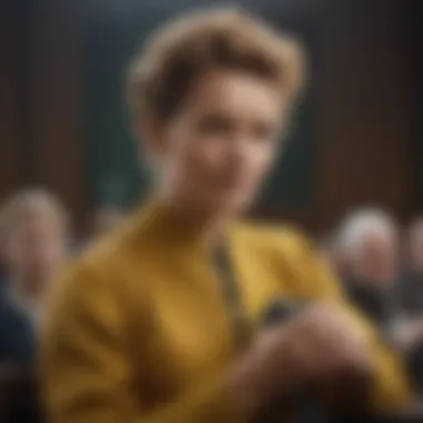 Academic Influence: Marie Curie's Educational Legacy Marie Curie educating students in a lecture hall