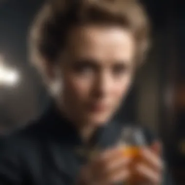 Radiant Discoveries: Marie Curie's Exploration Marie Curie researching radioactive elements