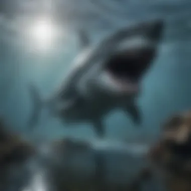 Ecological Impact of Megalodon Artistic representation showing the ecological impact of megalodon