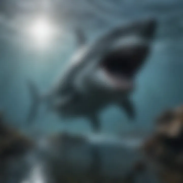 Ecological Impact of Megalodon Artistic representation showing the ecological impact of megalodon