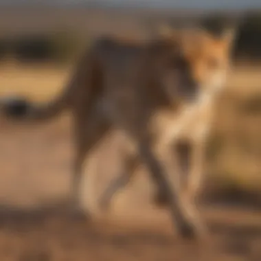 Graceful Cheetah Sprinting Across the Savannah