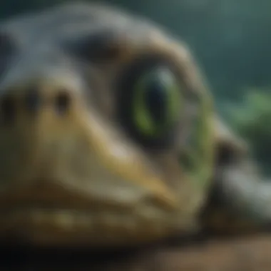 Mesmerizing Green Sea Turtle Eyes