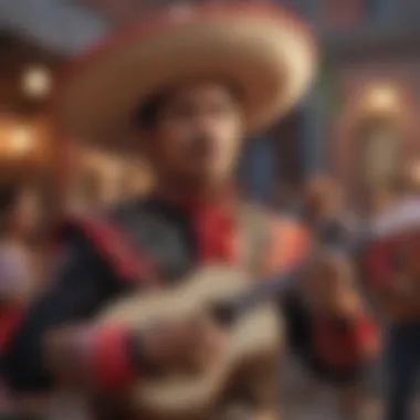 Mexican Mariachi band performing during Cinco de Mayo celebration