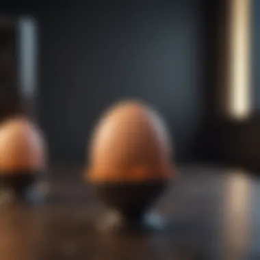 Minimalist Egg Stand in Modern Setting