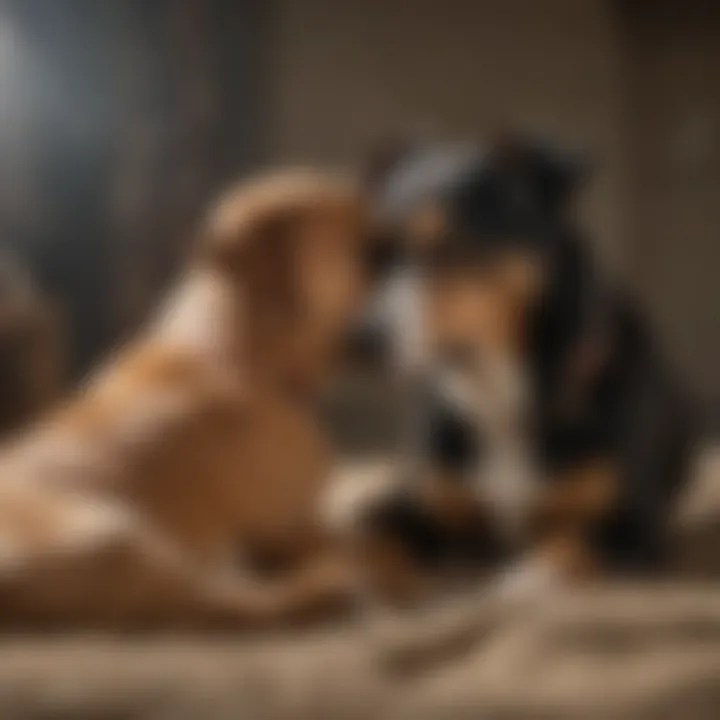 A heartwarming adoption event bringing families and dogs together.