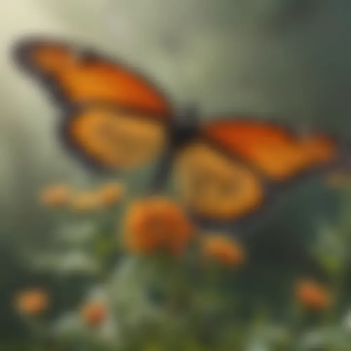 Graceful Monarch Butterflies Migration