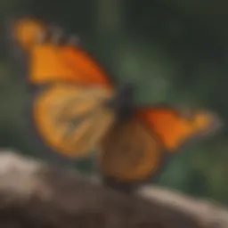 Lifecycle stages of a monarch butterfly