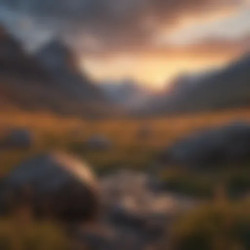 Sunset over the Rocky Mountains
