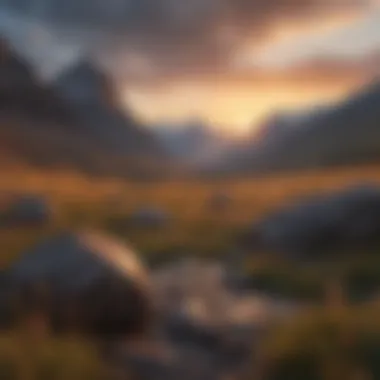 Golden Hour Majesty Sunset over the Rocky Mountains