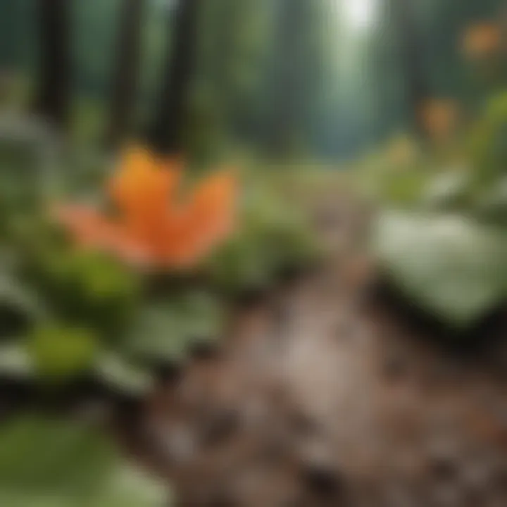 A colorful layout of the LeafLearners magazine, highlighting nature-themed educational content.
