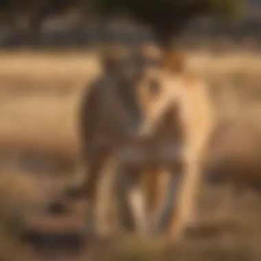 Majestic Lioness Roaming Savanna