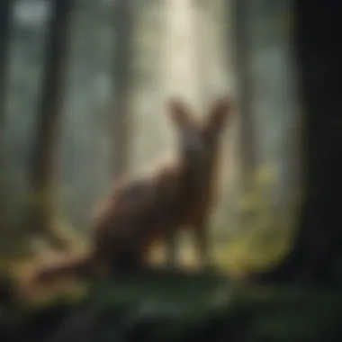 Mystical Glow in the Dark Forest