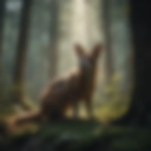 Mystical Glow in the Dark Forest