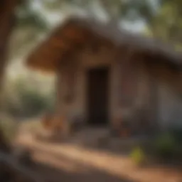 Traditional dwelling of a Native American tribe in Texas