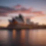 Majestic Sydney Opera House at sunset