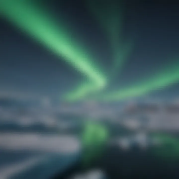 Northern Lights dancing over Greenland