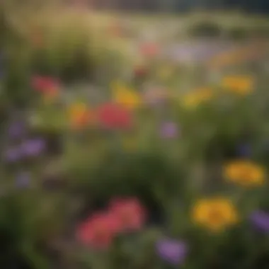 A vibrant array of colorful wildflowers found in a Norwegian meadow.