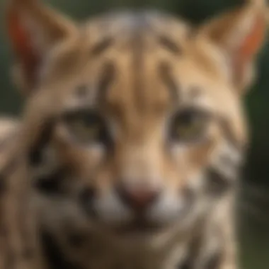 Endangered Ocelot Signifying Conservation Efforts Endangered Ocelot Signifying Conservation Efforts