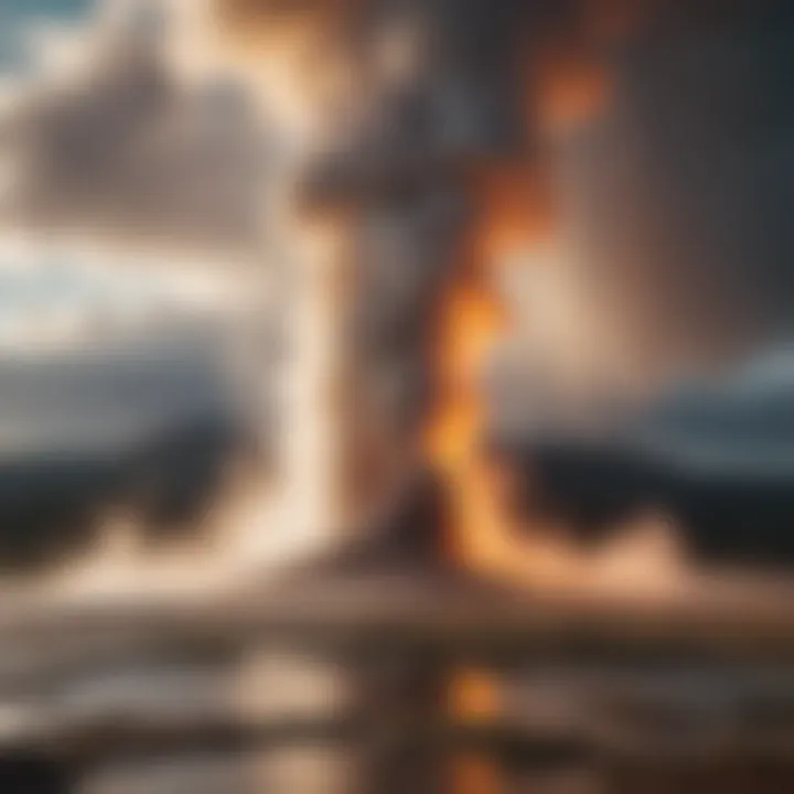 Timeless Eruption Spectacle Iconic Old Faithful geyser in Yellowstone