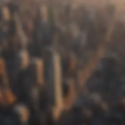 Vintage skyline of New York City showcasing classic architecture