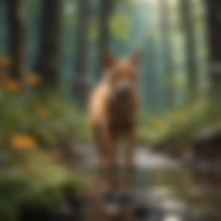 Wildlife Wonders: Animal Habitats A vibrant illustration of various animals in their natural habitats