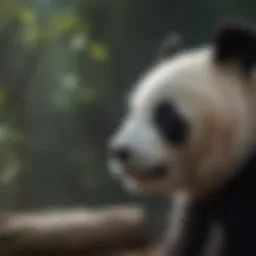 Enigmatic Panda Gaze