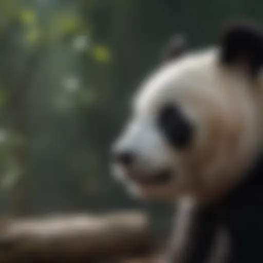 Enigmatic Panda Gaze