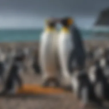 Penguin Colony Dynamics and Food Distribution