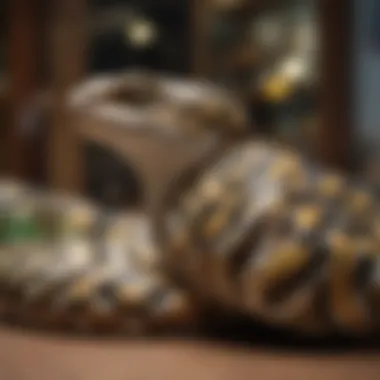 Burmese Pythons in the Pet Trade Pet store displaying Burmese pythons for sale