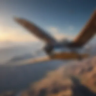 Trailblazing Aviator Soaring Through the Skies Pioneering Aviator in Flight