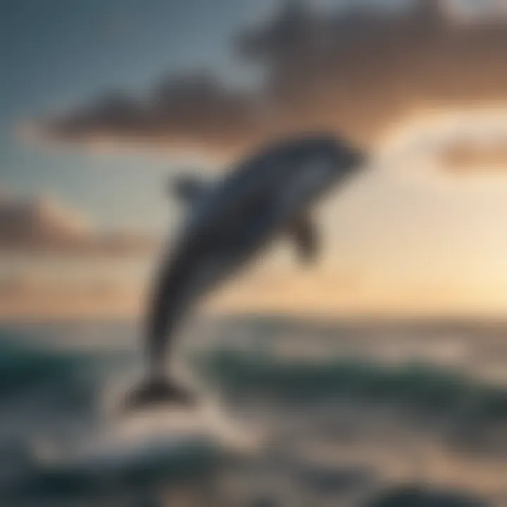 Playful Dolphin Leaping in the Ocean