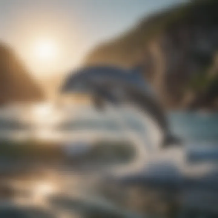 Playful Dolphin Leaping in Sunlit Waters