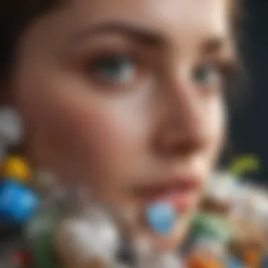 A vibrant poster showcasing the importance of reducing plastic use