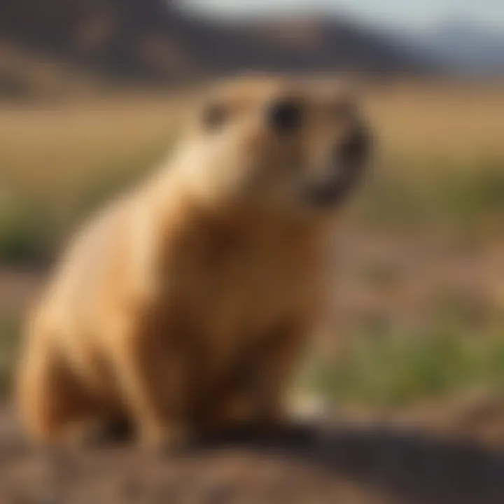 Prairie dog hunting insects